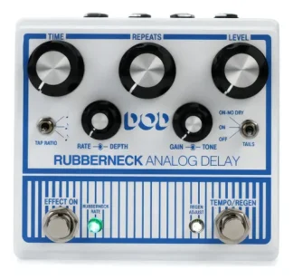 Pedal Delay Analógico Guitarra Dod Rubberneck Blanco