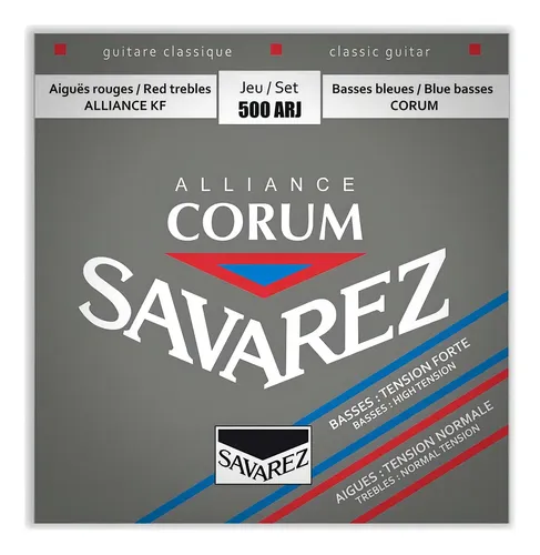 Cuerdas Savarez 500 Arj Guitarra Clásica Nailon Tensión Estándar 6 Unidades