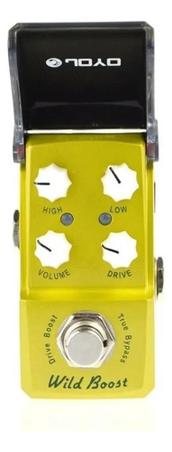 Pedal Overdrive Joyo Ironman Wild Boost Jf-302 Guitarra Amarillo