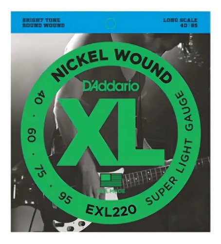Encordado Bajo Daddario Exl220 040-95 Super Light