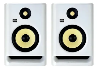 Monitores De Estudio Activos Krk Rokit 7 G4 Blanco Par 145w Kevlar