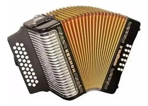 Acordeón Diatónico Hohner Corona Ii 31 Botones 12 Bajos Tono Fa
