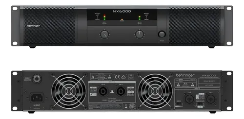 Behringer Nx6000 Potencia Digital 6000 Watts 3000 X 2 4 Ohms