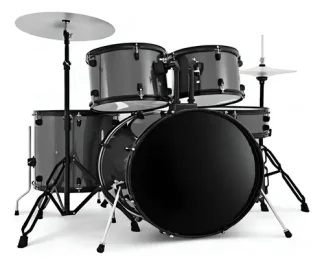 Thunder Jbp2211 Bateria 5 Cuerpos Fierros Platillos Banqueta