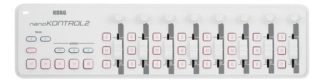 Controlador Midi Korg Nanokontrol 2 Blanco Caja Cerrada White