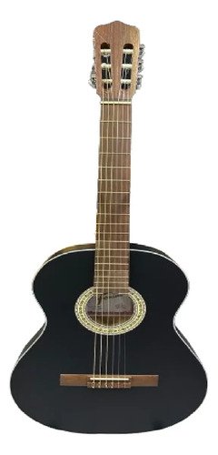 Guitarra Criolla Fonseca 24 Media Caja 6 Cuerdas Estudio Negro Mate