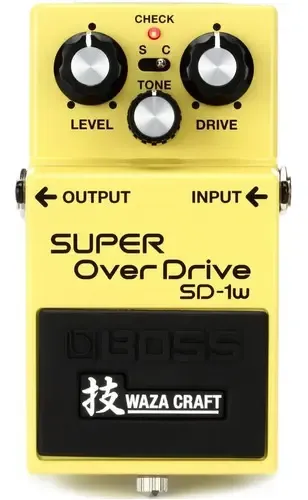 Pedal Boss Sd1w Super Overdrive Waza Craft Japon - Plus Amarillo