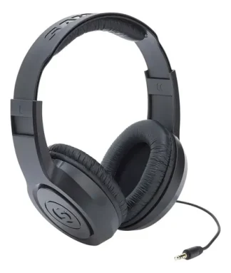 Auriculares Supraaurales De Estudio Samson Sr350 Color Negro