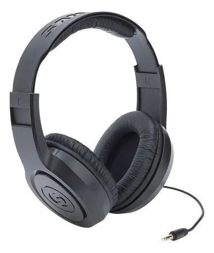 Auriculares Supraaurales De Estudio Samson Sr350 Color Negro