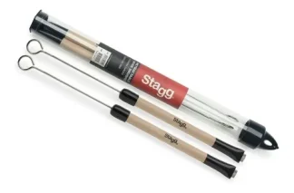Stagg Sbru20wm Escobillas De Metal Agarre Madera