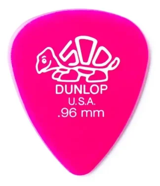 Púas Delrin 500 0.96 Pack X 12 Unidades Jim Dunlop 41r 0.96 Color Rosa Chicle