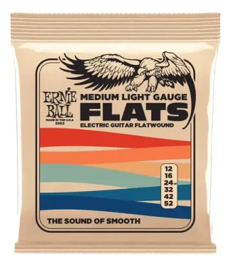 Encordado Ernie Ball P02582 Mlight Stainless Flatwound 12-52