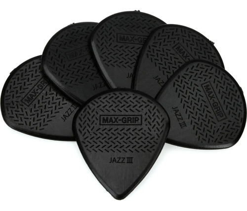 Jim Dunlop 471p3s Max Grip Jazz Iii Stiffo Pack 6 Puas