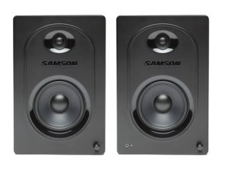 Samson Mediaone M50 Monitores De Estudio Activos Por Par Color Negro