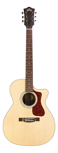 Guitarra Acústica Guild Westerly Collection Om-240ce Para Diestros Natural Satinado Diestro