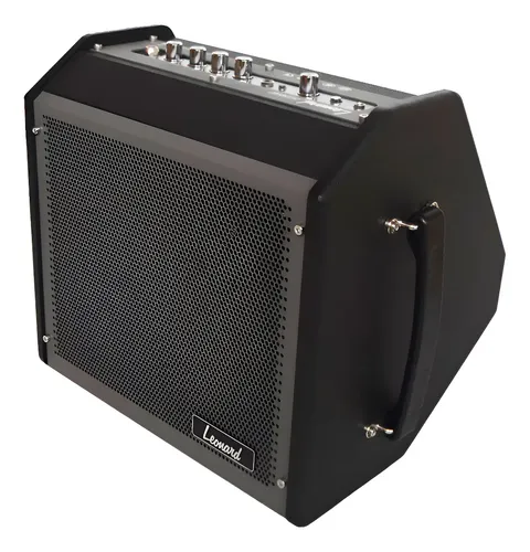 Amplificador Multipropósito Leonard De 30w Para Batería, Teclado Y Voz Con Bluetooth Negro