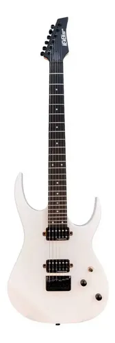 Guitarra Eléctrica Newen Newen Rock Rock De Roble Blanco White Poliuretano Satinado Diestro