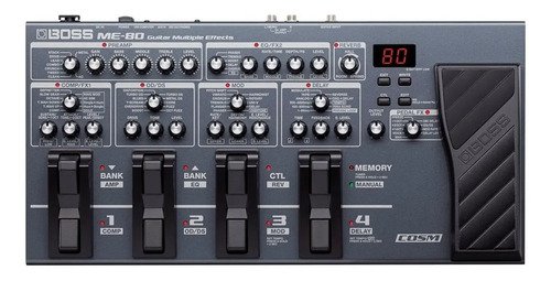 Pedal De Efecto Boss Guitar Multiple Effects Me-80 Negro