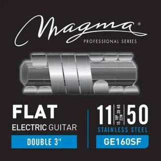 Cuerdas Para Guitarra Magma Flat De Acero Inoxidable 11-50, 6 Cuerdas