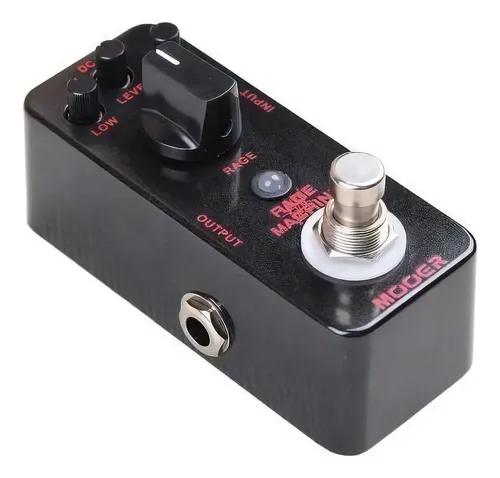 Mooer Rage Machine Pedal De Efecto De Distorsión P/ Guitarra Color Negro