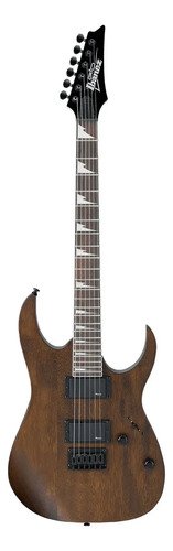 Guitarra Eléctrica Ibanez Rg Gio Grg121dx Soloist De Okoume Walnut Flat Con Diapasón De Amaranto Diestro