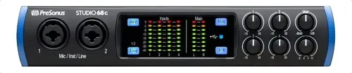 Interfaz De Audio Presonus Studio 68c Usb-c 24-bit 192khz Con Midi Y Phantom Power