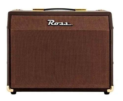 Amplificador Ross A25c Combo Transistor 25w 3 Canales Xlr Marrón