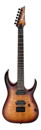 Guitarra Eléctrica Ibanez Rga Standard De Arce/meranti Dragon Eye Burst Flat Con Diapasón De Jatobá Diestro