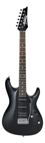 Guitarra Eléctrica Ibanez Sa Gio Gsa60 Superstrat De Okoume 2019 Black Night Brillante Con Diapasón De Amaranto Diestro