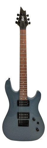 Guitarra Eléctrica Cort Kx Series De Tilo Metallic Ash Barniz Brillante Con Diapasón De Jatobá Diestro