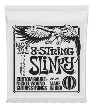 Ernie Ball Eb2625 010 8 Cuerdas Encordado Guitarra Electrica