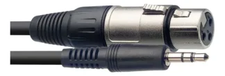 Stagg Cable Canon Hembra Mini Plug Stereo 3 Metros