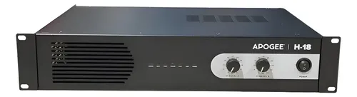 Apogee H18 Potencia 1200 Watts 4 Ohms 900 Watts 8 Ohms Negro 1.2 Kw 1200 W