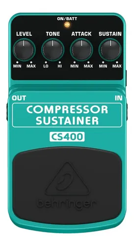 Pedal De Efecto Behringer Compressor Sustainer Cs400 Verde Claro