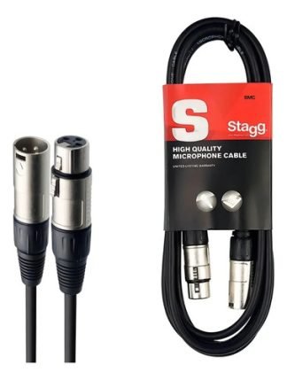 Cable Micrófono Xlr Macho Hembra Canon Stagg 6 Metros Smc6
