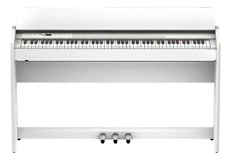Roland F701 Piano Digital 88 Teclas Mueble Pedales Blanco