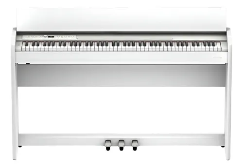 Roland F701 Piano Digital 88 Teclas Mueble Pedales Blanco
