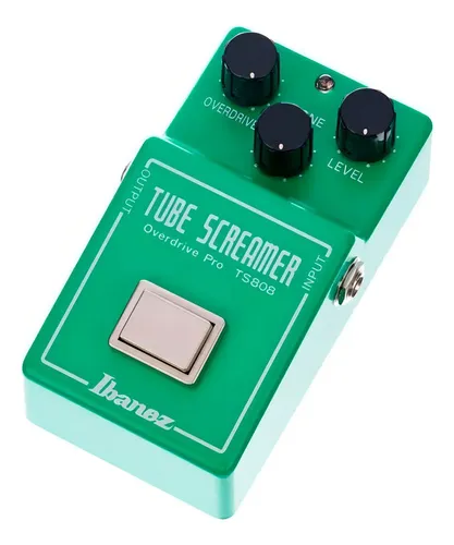Pedal De Efecto Ibanez Tube Screamer Overdrive Pro Ts808 Verde