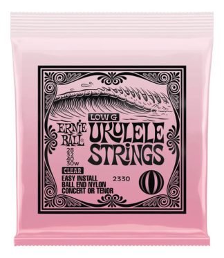 Cuerdas Ernie Ball Para Ukelele Wound Low G Nylon Clear