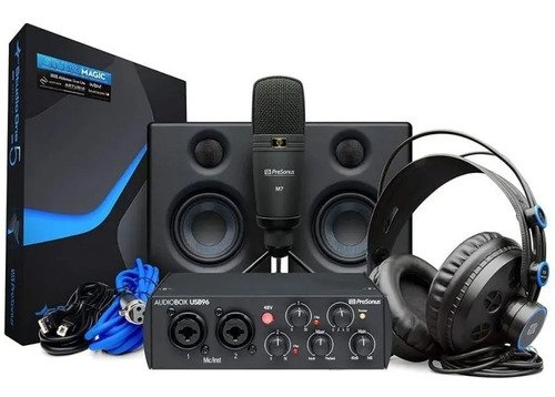 Presonus Audiobox Usb96 Kit Placa Monitores Auriculares Mic