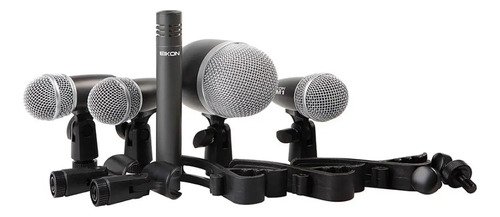 Set Micrófonos Batería Eikon Dmh5xl. 5 Pcs Negro