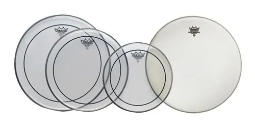 Remo Set Parches Bateria Pinstripe 10 12 14 Ambassador 14