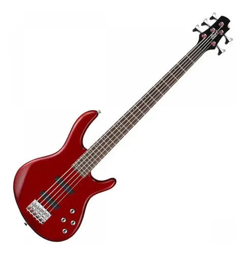Cort Action V Plus Bajo 5 Cuerdas Activo Jazz Bass Acabado Del Cuerpo Brillante Color Rojo Orientación De La Mano Diestro