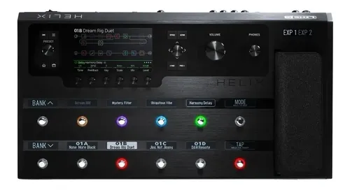 Pedalera Line 6 Helix Floor Multi-efectos Digital 347 Efectos Con Jack Midi Usb Xlr Negro