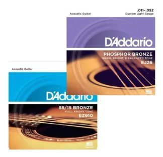Encordado Acústica 011-052 Pack X 2 Daddario Ez910-ej26