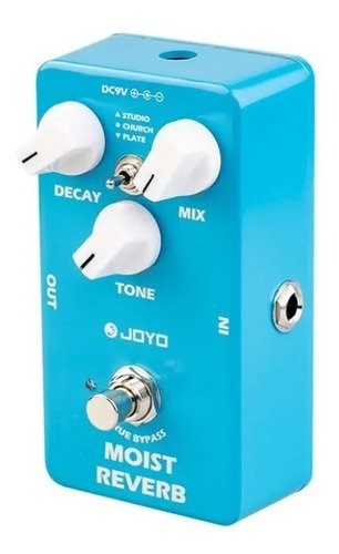 Pedal Joyo Jf-20 Moist Reverb Para Guitarra Eléctrica Azul 3 Efectos