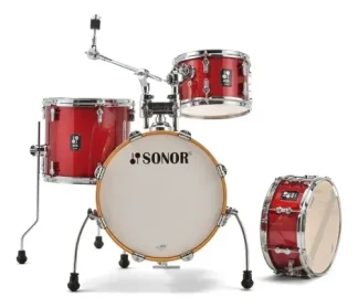 Batería Sonor Aqx Jungle De 4 Cuerpos Para Jazz Red Moon Sparkle