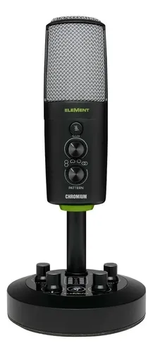 Mackie Chromium Micrófono Condensador Usb Versátil Para Estudio Y Streaming Negro