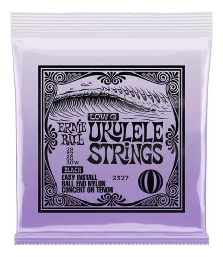 Cuerdas Ernie Ball Ukelele Concierto/tenor Low G Nylon 2327