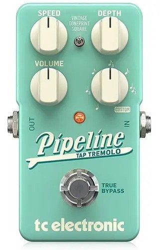 Pedal Tremolo Tc Electronic Pipeline Tap Verde Guitarra